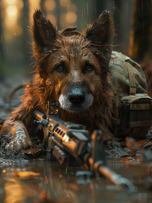 Dog Soldier [Finition Brillante 40x30 cm]