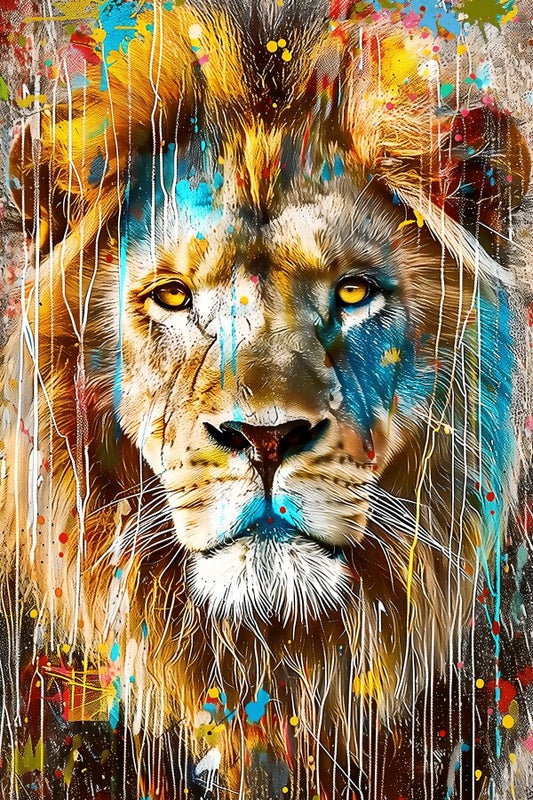 Lion (Gloss Finish) 150x100 cm