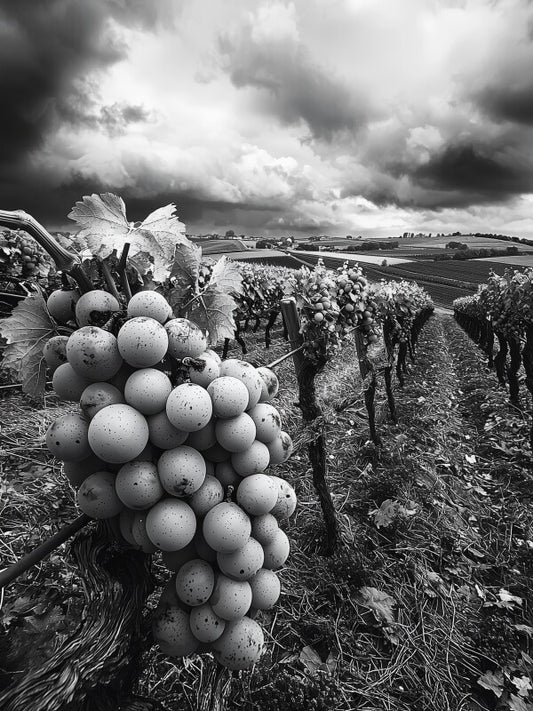 Les Vignes en Champagne-Ardenne (Gloss Finish) 40x30 cm